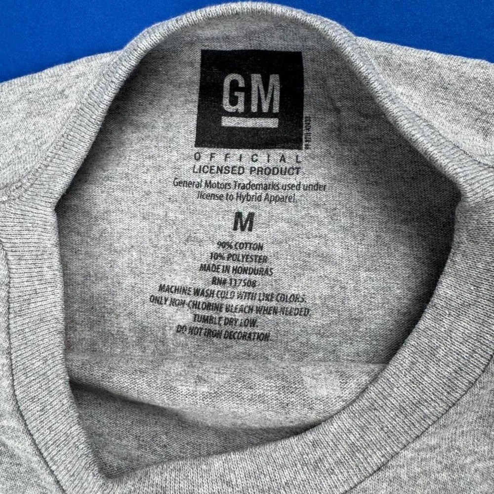 Chevrolet American Classic Graphic T Shirt Grey Size M GM Licensed - Picture 6 of 6